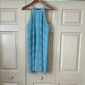 LOFT Fully Lined Crochet Sun Dress